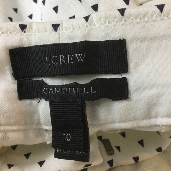 J. Crew 10 Campbell Ankle Pant Triangle Print - Picture 5 of 6